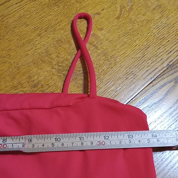 SUSANA MONACO Womens  DRESS Medium NEW RED ORANGE Morello Flutter Hem - Picture 6 of 7